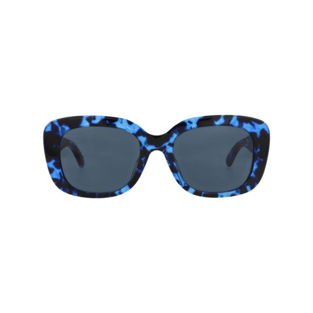 Balenciaga Square-Frame Recycled Acetate Sunglasses Blue Womens